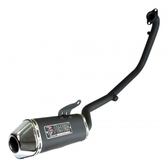 Escapamento Esportivo Moto Fazer 250 2018 2019 2020 2021 2022 2023 Escape Mini F1 Tri Preto
