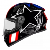 Capacete Moto X Troy Ff526 358 Starwar Cosmic Esportivo Masculino Feminino Lançamento - Estrela Branca