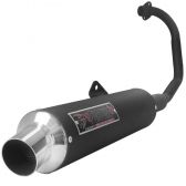 Escapamento Escape Esportivo Titan 150 Fan 150 Esdi 09/13 F1 Redondo Boca Zero Fortuna - Preto