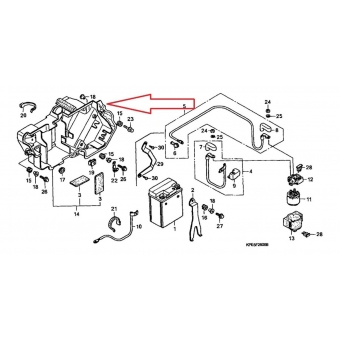 Caixa Suporte Baateria Moto Xr 250 Tornado Original Honda