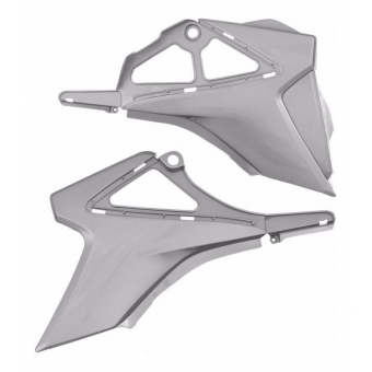 Par De Carenagem Tampa Lateral Inferior Moto Nxr Bros 150 2009 2010 2011 2012 2013 2014 Prata