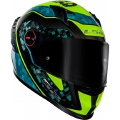 Capacete Moto LS2 FF358 Pro Classsic Striker Azul C/ Spoiler Masculino Feminino Lançamento