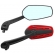 Par Espelho Retrovisor Esportivo Vermelho Universal P/ Motos
