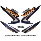 Kit Adesivos Faixa Ybr 125 Preta 2003 Jogo Adesivo