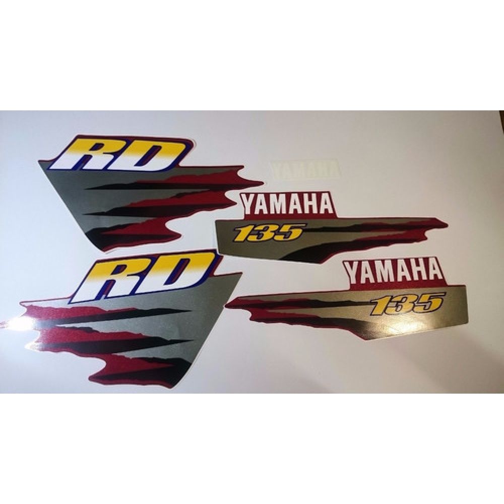 Kit Adesivos Faixa Rd 135 Vermelha 1999 ( Jogo Adesivo )