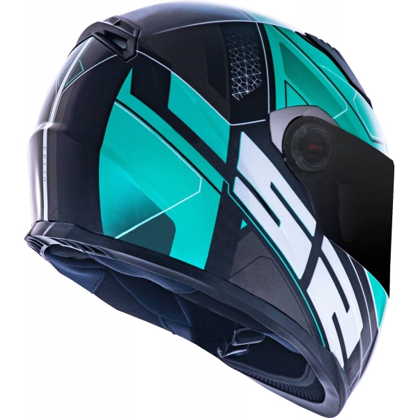 Capacete Moto Ls2 Ff358 Ultra Esportivo Fechado Preto Verde C/ Selo Inmetro Lançamento