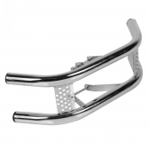 Protetor Motor Perna Ybr 125 Factor 2009 a 2015 Mata Cachorro Barra Dupla Racing Pro Tork - Cromado