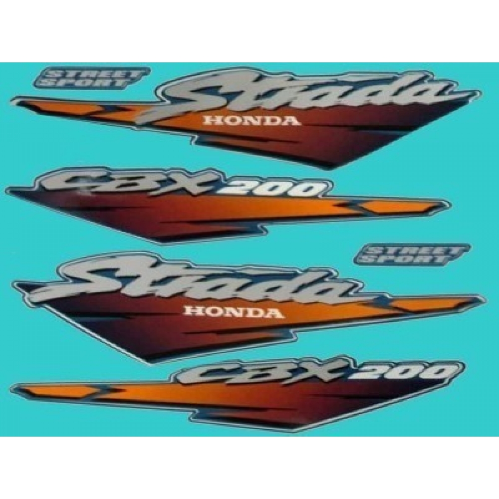 Kit Adesivos Faixa Cbx 200 Strada 1997 Verde Jogo Adesivo