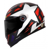 Capacete Moto Fechado Ls2 Ff358 Classic FF358 Starwar Esportivo C/ Selo Inmetro - Preto Vermelho