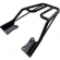 Bagageiro Moto Cb 250 Twister 2016 2017 2018 2019 2020 2021 2022 Suporte P/ Bauleto Traseiro Churrasqueira Fortuna - Preto
