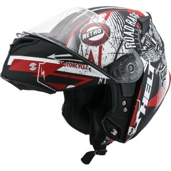Capacete Robocop Escamoteável Helt Hippo Retro Custom Vintage Articulado