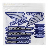 Kit Adesivos Faixas Moto Cg Titan 150 Azul 2004 Jogo Adesivo