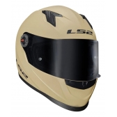 Capacete Moto Fechado Ls2 Ff358 Classic Monocolor Sand Bege Areia Fosco Esportivo C/ Selo Inmetro