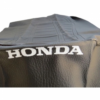 Capa Banco Moto Cg Turuna 125 1983 1984 Modelo Original Preta C/ Escrita Honda