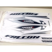 Kit Adesivos Nx 400 Falcon Prata 2013 2014 Jogo Adesivo