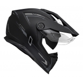 Capacete Moto Bieffe Big Trail Authentic Cross Preto Grafite Fosco C/ Óculos Sol Lançamento