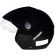 Capacete Moto Aberto Ebf Thunder Open Solid Preto Para Motoqueiro Motociclista C/ Selo Do Inmetro - Preto Brilho