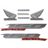 Kit Adesivos Faixa Nxr Bros 160 Preta 2015 Jogo Adesivo