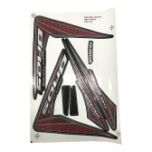 Kit Adesivos Faixas Nxr Bros 150 Ks 2009 Preta Jogo Adesivo