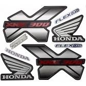 Kit Adesivo Faixa Honda Xre 300 Branca 2015 Jogo Adesivos