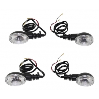 Pisca Seta Moto Xt 660 Xt660 Jogo C/ 4 Piscas Dianteiro + Traseiro Modelo Original Lente Cristal