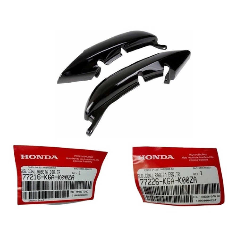 Rabeta Cg Fan 125 Preta  2004 2005 2006 2007 2008 Carenagem Traseira Original Honda