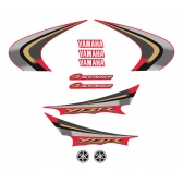 Kit Adesivos Faixas Moto Yamaha Ybr 125 Vermelha 2008 Jogo Adesivo Modelo Original Jotaesse