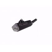 Escapamento Escape Esportivo Moto Cb 250 Twister 2016 2017 2018 2019 2020 2021 2022 2023 F1 Tri Oval Mini ( Curto ) Fortuna - Preto