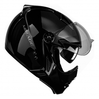 Capacete Moto Custom Peels F21 Mirage Classic Solid Piloto Aviador C/ Óculos Interno Queixeira Removível Lançamento
