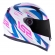 Capacete Moto Feminino Fechado Ls2 Ff358 Classic Draze Branco Rosa C/ Selo Inmetro Lançamento