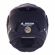 Capacete Moto Articulado Robocop LS2 FF902 Scope Monocolor Preto Fosco Escamoteável C/ Óculos - Preto Fosco