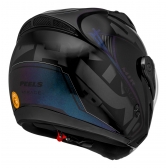 Capacete Moto Peels Mirage Edge Preto Camaleão Custom Aviador C/ Óculos Queixeira Removível Masculino Feminino