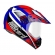 Capacete Moto Esportivo Ebf Super Motard Iron Action Motocross C/ Selo Inmetro Lançamento - Azul Vermelho