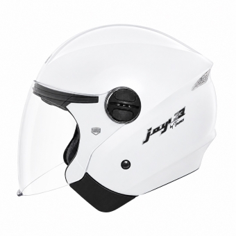 Capacete Moto Aberto Joy 23 San Marino By Taurus Branco Custom Vintage C/ Acabamento Interno Couro