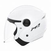 Capacete Moto Aberto Joy 23 San Marino By Taurus Branco Custom Vintage C/ Acabamento Interno Couro