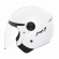Capacete Moto Aberto Joy 23 San Marino By Taurus Branco Custom Vintage C/ Acabamento Interno Couro