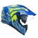Capacete Moto Bieffe Big B Trail Defender Cross Cinza Fosco Azul C/ Óculos Sol Lançamento