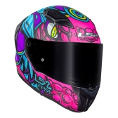 Capacete Moto LS2 FF810 Vigo Drillox Roxo Rosa Fosco C/ Spoiler Masculino Feminino Lançamento