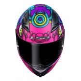 Capacete Moto LS2 FF810 Vigo Drillox Roxo Rosa Fosco C/ Spoiler Masculino Feminino Lançamento