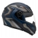 Capacete Moto Robocop Peels Urban U-Rb2 Skyline Azul Escamoteável C/ Oculos Selo Inmetro Lançamento - Azul Grafite Fosco