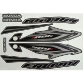 Kit Adesivos Faixa Nx 400i Falcon Preta 13/14 Jogo Adesivo