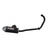 Escapamento Escape Esportivo Moto Chopper Road 150 Mini Tri Preto Fortuna C/ Selo Inmetro