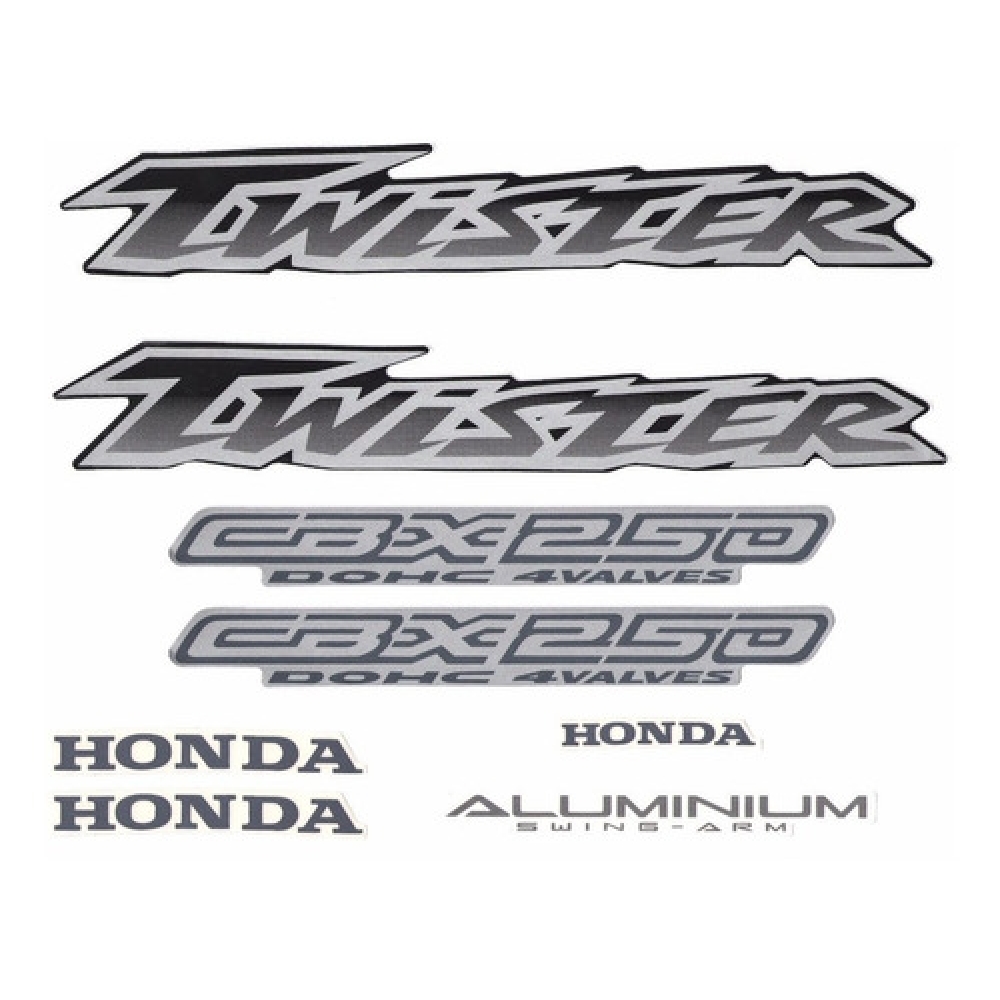 Kit Adesivos Faixa Cbx 250 Twister 2003 Preta Jogo Adesivo