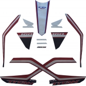 Kit Adesivos Faixas Moto Titan 160 2020 2021 Azul Twister Jogo Adesivo Modelo Original Jotaesse