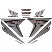 Kit Adesivos Faixa Titan 150 Esd Preta 2015 Jogo Adesivo