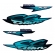 Kit Adesivos Faixas Moto Cg Titan 125 Ks 2002 Azul Metalico Jogo Adesivo