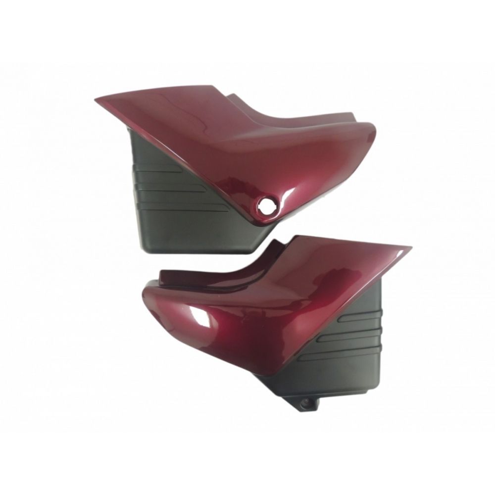 Par De Tampa Lateral Moto Ybr 125 Vermelha 2003 2004 Carenagem S/ Adesivo Mod Original - Tork