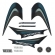Kit Adesivos Faixas Moto Yamaha Ybr 125 Preta 2008 Jogo Adesivo Modelo Original Jotaesse
