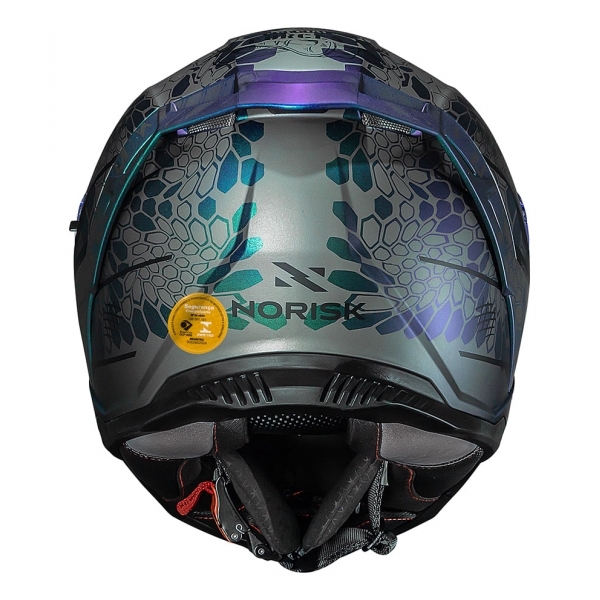 Capacete Moto Masculino Feminino Norisk Strada 2 Militar Força Especial Cobra Fechado C/ Óculos