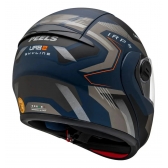 Capacete Moto Robocop Peels Urban U-Rb2 Skyline Azul Escamoteável C/ Oculos Selo Inmetro Lançamento - Azul Grafite Fosco